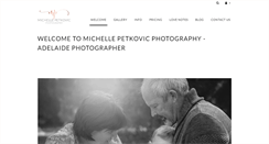 Desktop Screenshot of michellepetkovicphotography.com